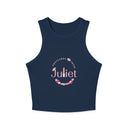Floral Vintage Racer Tank Top for Women - Perfect for Summer and Celebrations