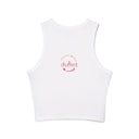 Juliet Floral Racer Tank - Women's Micro Rib Crop Tank Top