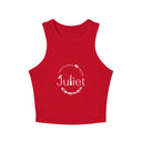 Floral Vintage Racer Tank Top for Women - Perfect for Summer and Celebrations