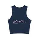 Juliet Floral Postcards Women's Racer Tank