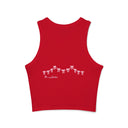 Juliet Floral Postcards Women's Racer Tank